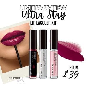 Lip lacquer kit in plum